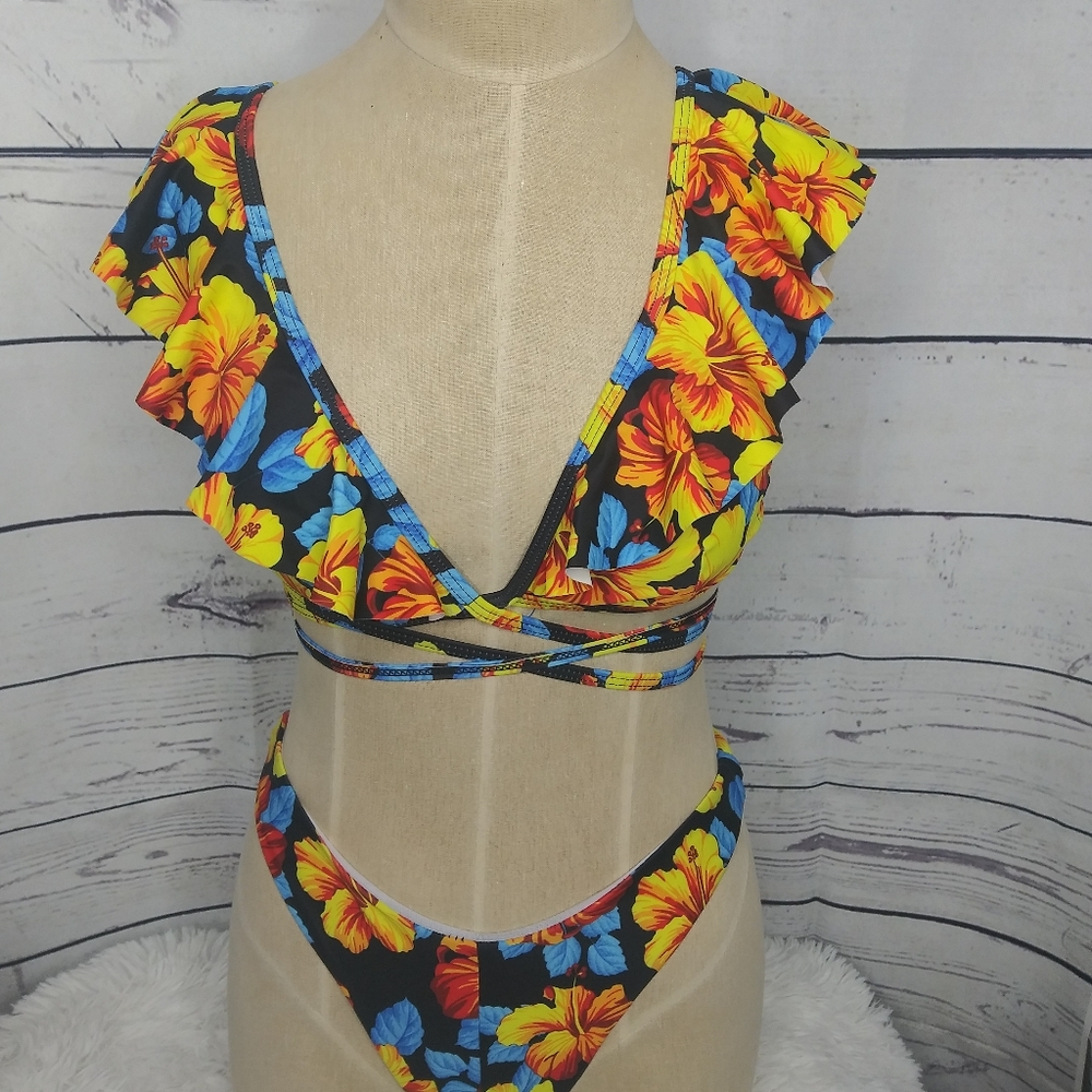 Zaful swinwear floral size s